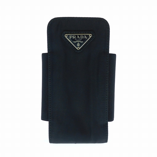 プラダ PRADA マルチケース 携帯ケース 小物入れ 三角プレート  