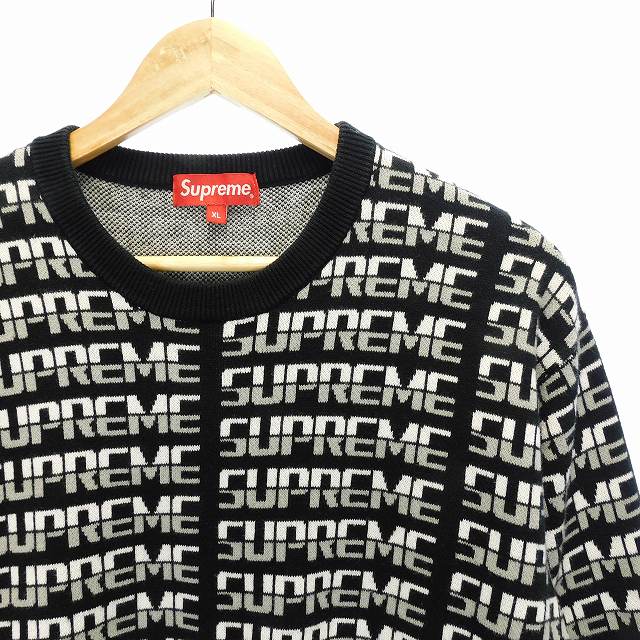 シュプリーム SUPREME Repeat Sweater ニット セーター 長袖 ロゴ 総柄  
