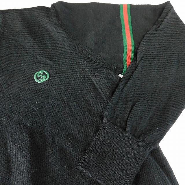 グッチ GUCCI 子供服 シェリーライン ニット セーター長袖 Vネック GG  