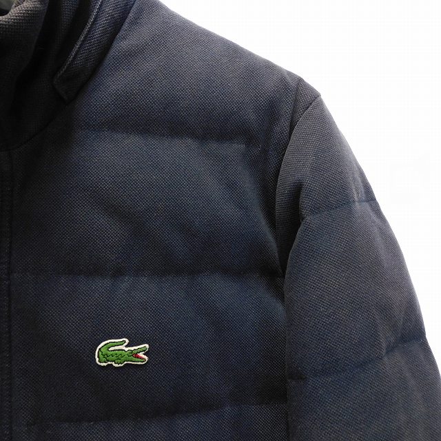 ラコステ LACOSTE コットンピケ ダウンジャケット 長袖 ジップアップ 