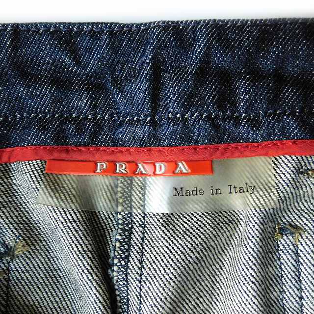 プラダスポーツ PRADA SPORT デニムパンツ ブーツカット フレア