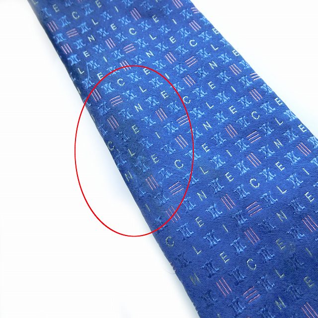 セリーヌ CELINE ネクタイ レギュラータイ シルク イタリア製 ロゴ 総