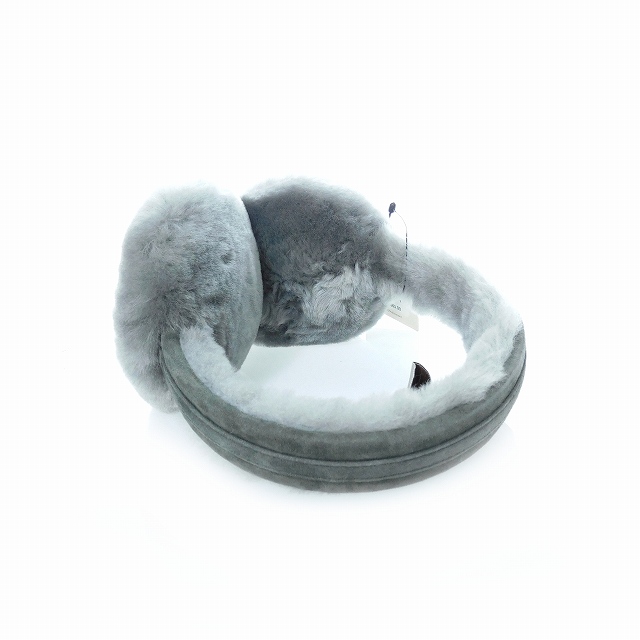 未使用品 アグ UGG DBL U EARMUFF イヤーマフ 耳当て ムートン グレー