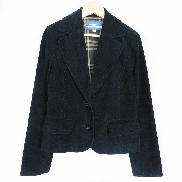 タグ付き未使用品BURBERRY　BLUELABEL ブラック ジャケット 38 中古・古着通販】BURBERRY BLACK LABEL (バーバリーブラック