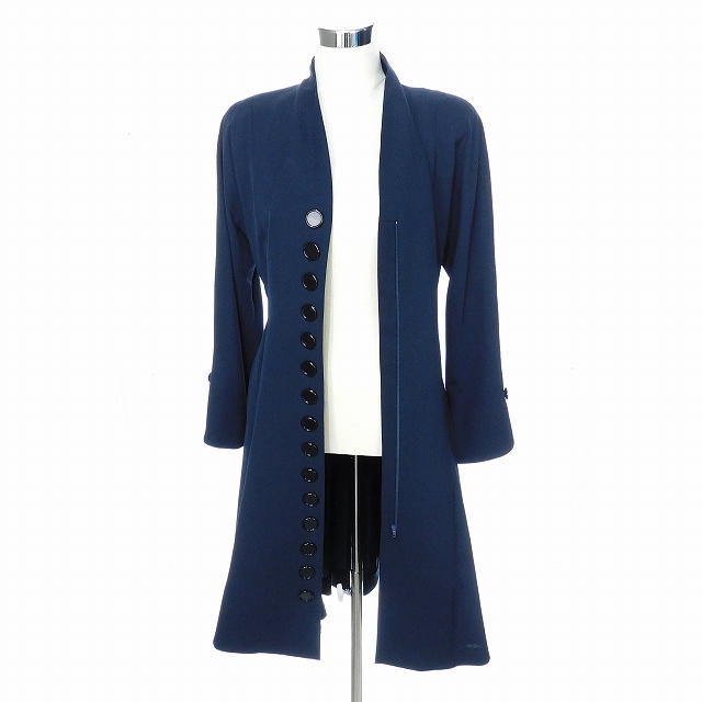クリスチャンディオール チェスターコート ダブル ロング ネイビー L ウール Christian Dior】クリスチャンディオール ウール ダブルチェスター