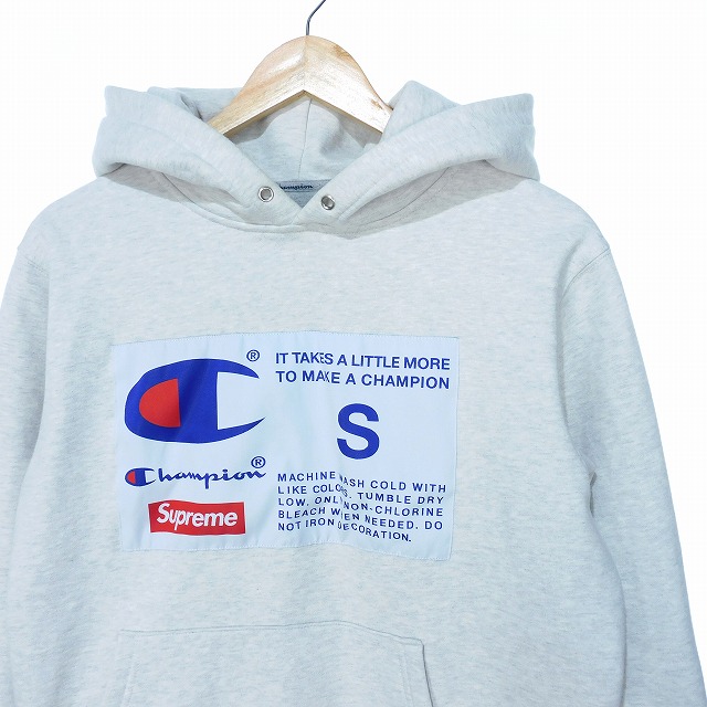 supreme championコラボ 裏起毛ブルゾン スウェット生地 Sサイズ 