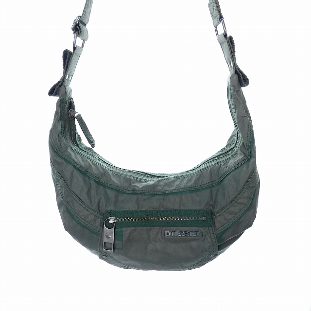 ディーゼル DIESEL ショルダーバッグ ナイロン ロゴ カーキ かばん 鞄 