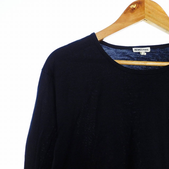 エルメス HERMES Tシャツ カットソー 長袖 ロンT クルーネック