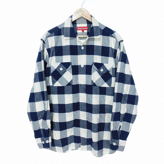 シュプリーム SUPREME フランネルシャツ 長袖 バッファローチェック 