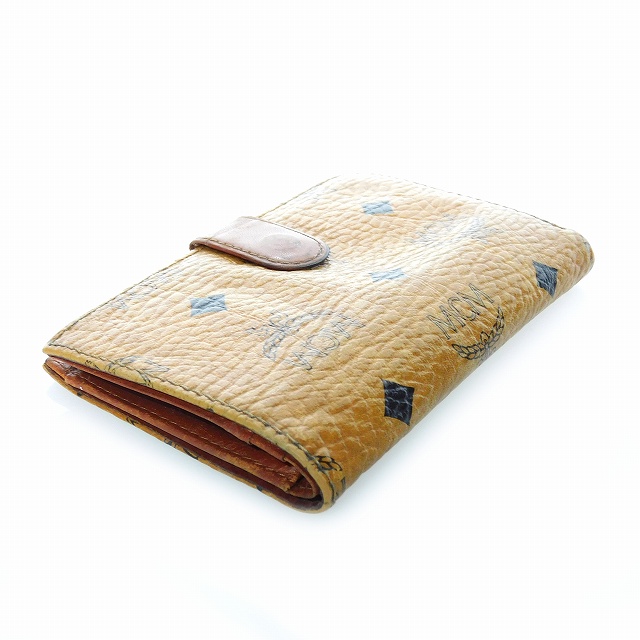 エムシーエム MCM がま口 二つ折り財布 ヴィセトス レザー
