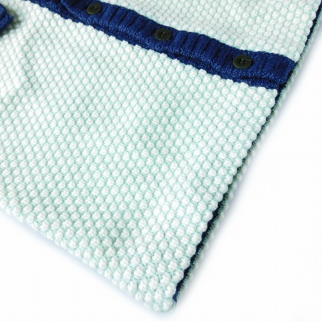 未使用品 サエグサ Sayegusa カーディガン 長袖 ウール 厚手 7才  