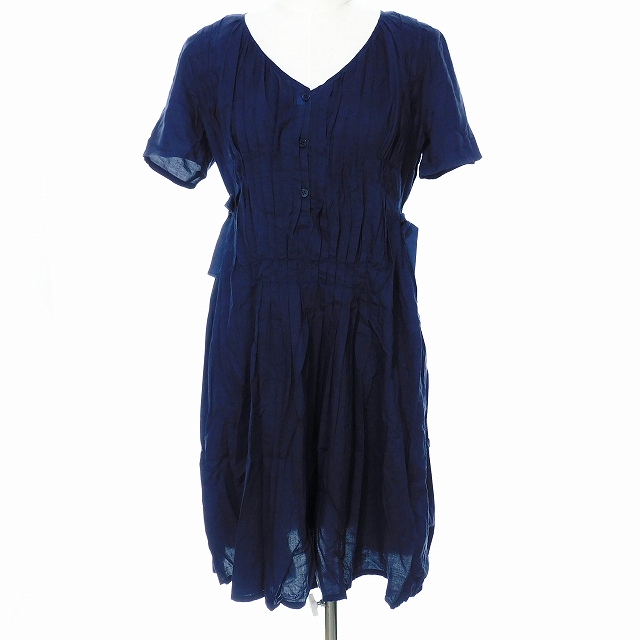 ヴィンテージisseyスポーツ綿ワンピース紺色