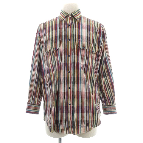 ミッソーニ MISSONI CLUB シャツ ステンカラー 長袖 コットン 薄手 