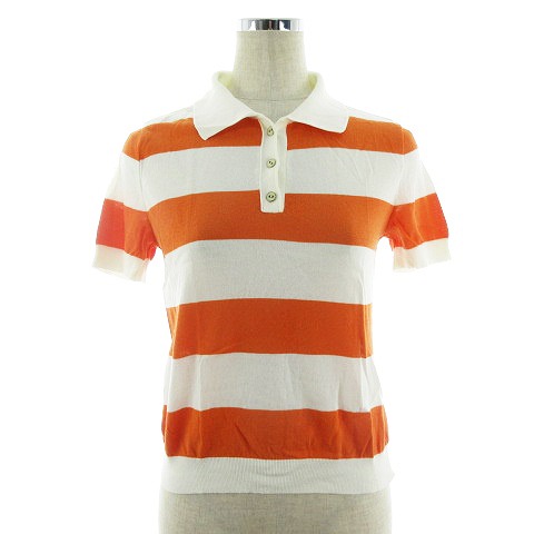 archivo オレンジ ポロシャツ レディース BRIEFING GOLF - WOMENS SLEEVE LOGO POLO RELAXED FIT