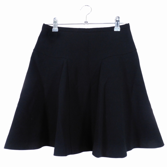 A822 ファッション ミニフレアスカート M 黒