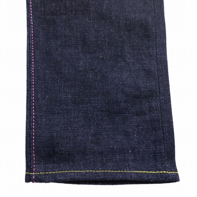 デニムパンツ 使用感 桃太郎ジーンズ W36 出陣レーベル 裾未直し 未使用品 桃太郎ジーンズ MOMOTARO JEANS 0306-18SP 出陣レーベル