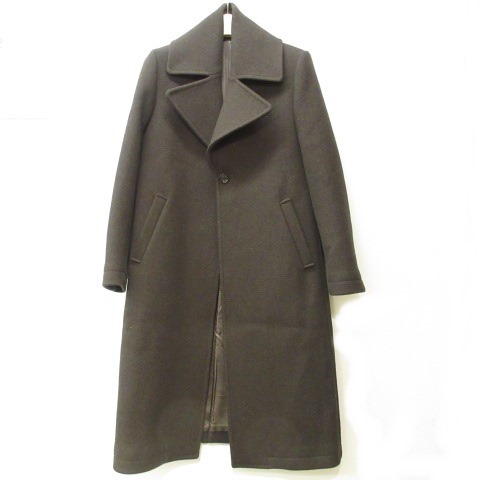 アンダーカバー Undercover 15aw Ucp1314 2 シルク ウール カーキ サイズ1 チェスター ロング コート 0307 レディース 7 ベクトルパーク