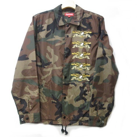シュプリーム SUPREME × ANTI HERO アンタイヒーロー 14SS Coaches Jacket 国内正規 カモフラ サイズS ブラウン 茶 コーチ ジャケット 0309 メンズ 人気のショッピング シュプリーム ANTIHERO コーチジャケットsupreme アンタイヒーロー その他