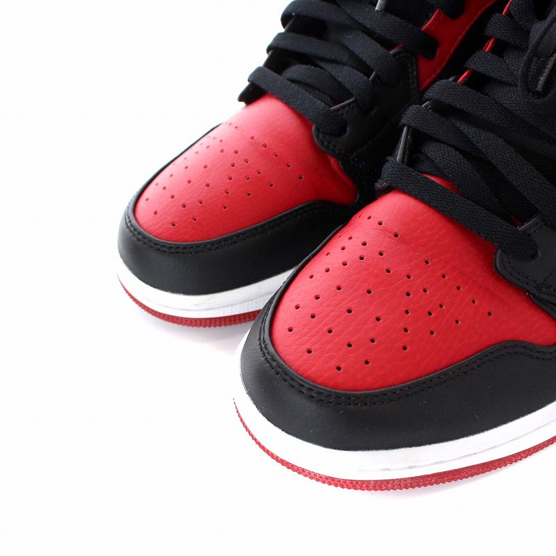 ナイキ NIKE エアジョーダン1 ミッドブレッド AIR JORDAN 1 MID BRED 