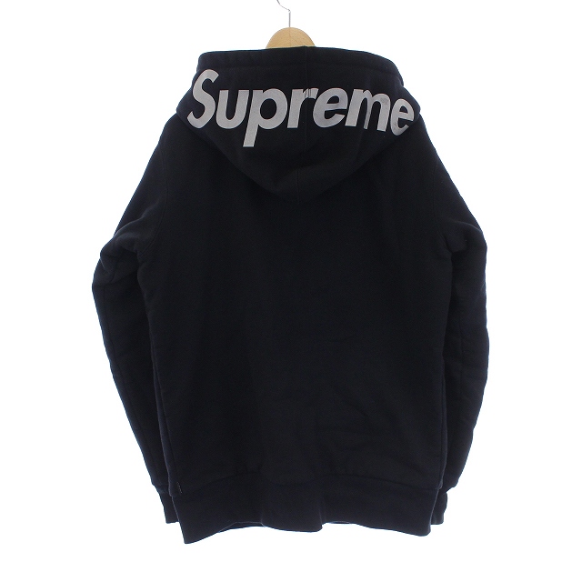 シュプリーム SUPREME 14AW 3M REFLECTIVE HOOD LOGO THERMAL ZIP-UP  