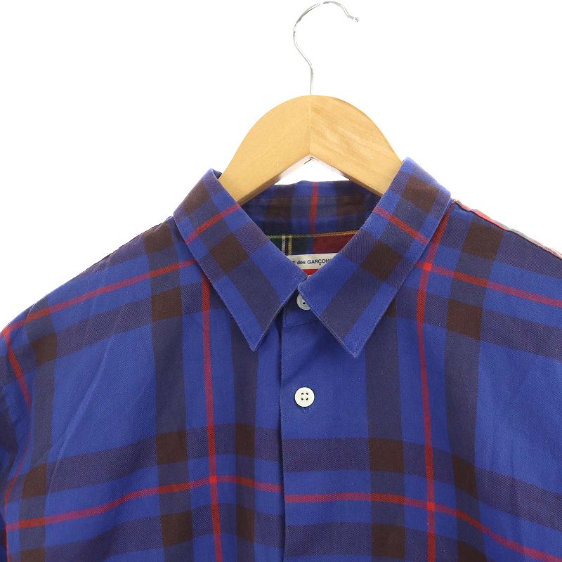 シュプリーム SUPREME コムデギャルソンシャツ 長袖 チェック シャツ