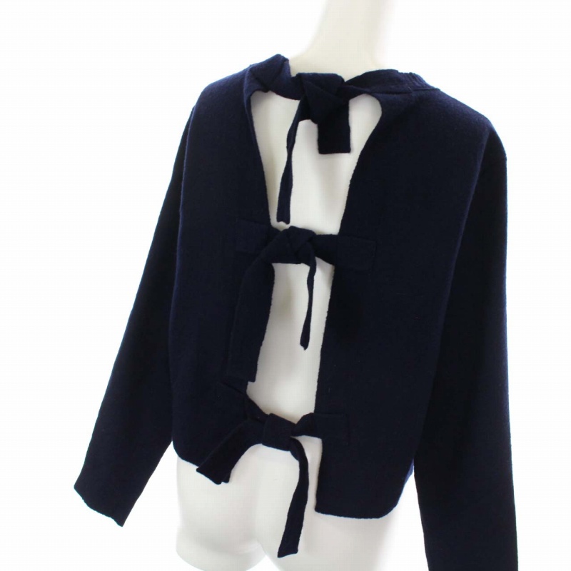 CELINE バックリボンセーター　フィービー 極美品 CELINE / セリーヌ フィービー期 ウールシルク バック