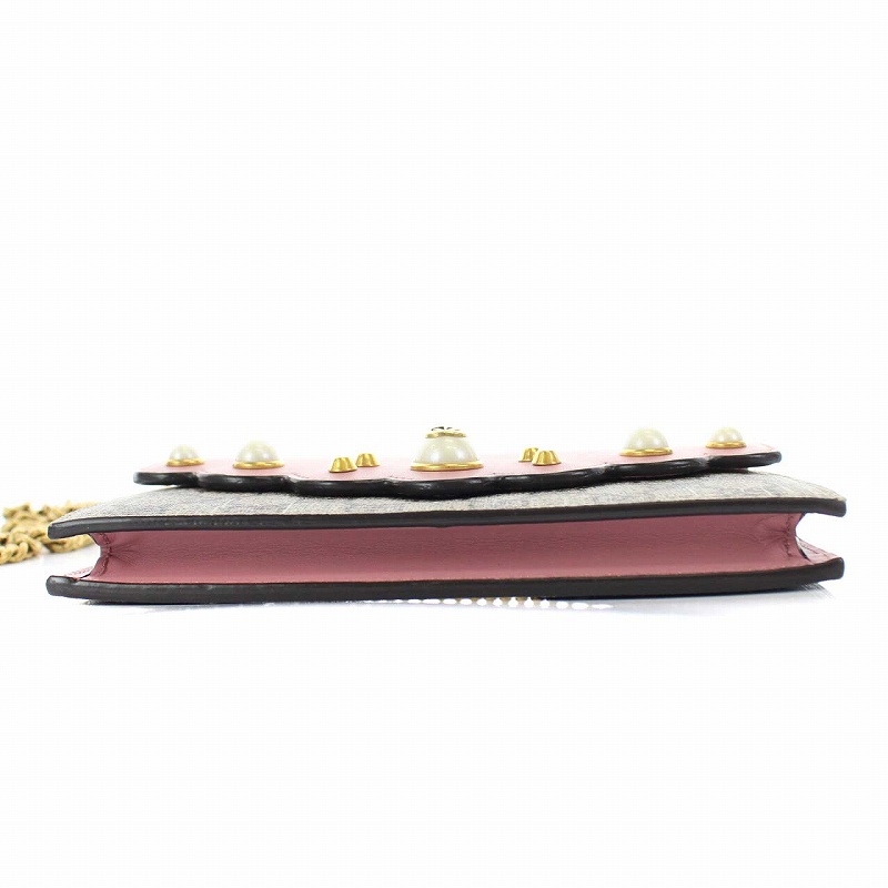 グッチ GUCCI パール スカラップ ウォレットバッグ ショルダーバッグ 