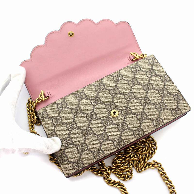 グッチ GUCCI パール スカラップ ウォレットバッグ ショルダーバッグ 