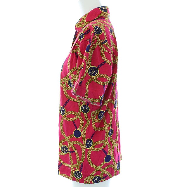 CELINE 半袖 シャツ ブラウス チェーン柄 セリーヌ CELINE シャツ