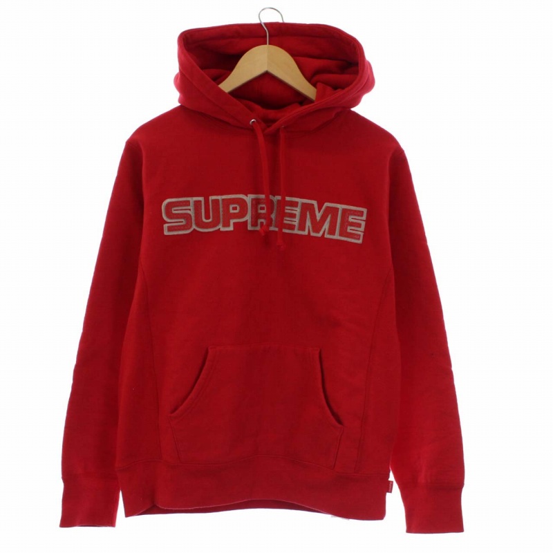 シュプリーム SUPREME 18AW Perforated Leather Hooded Sweatshirt  