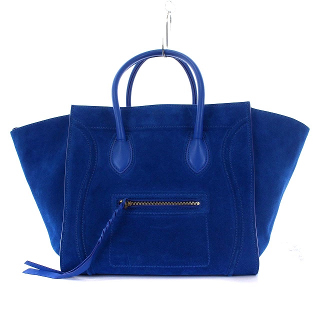 セリーヌ CELINE ラゲージ ファントム スエード ハンドバッグ トート 