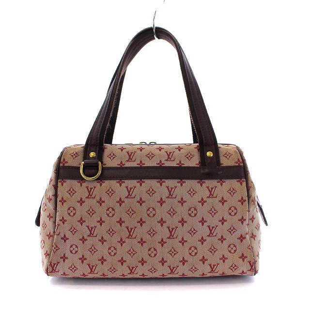 ルイヴィトン LOUIS VUITTON モノグラムミニ ジョセフィーヌPM ボストンバッグ ハンドバッグ スリーズ 赤 茶 M92314 /KH ■OH ●D レディース 即納・正規品 ルイヴィトン バッグ モノグラム 赤 ボストン ハンドバッグ