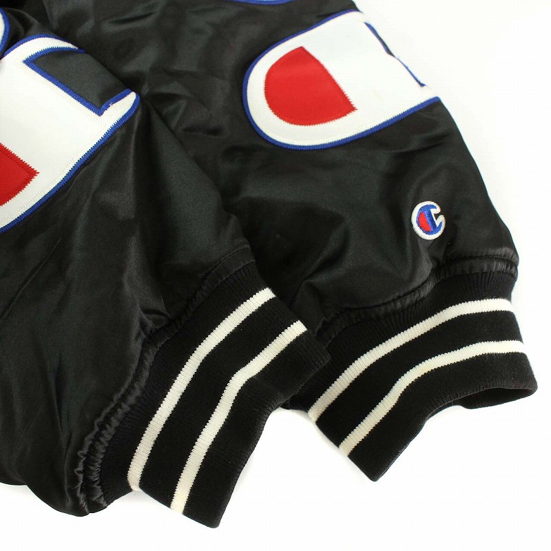 シュプリーム SUPREME Champion 18AW Hooded Satin Varsity Jacket