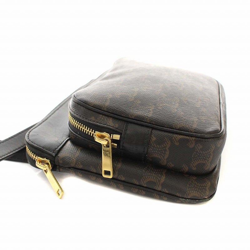 セリーヌ CELINE SMALL POCKET MESSENGER BAG マカダム柄 ショルダー 