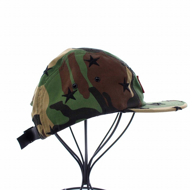 シュプリーム SUPREME 13AW Stars Camp Cap WOODLAND CAMO スターズ