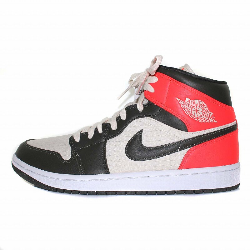 未使用品 ナイキ NIKE WMNS Air Jordan 1 Mid Light Orewood Brown 