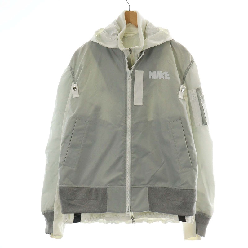 ナイキ NIKE × sacai NRG LAYERED JKT GREY FOG ブルゾン ジャケット 