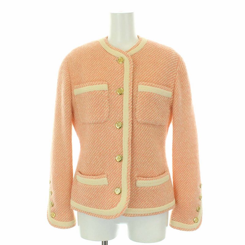 シャネル CHANEL ヴィンテージ ココマーク ツイードジャケット ココ 