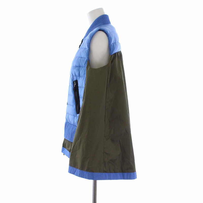 モンクレール MONCLER ARLETTE GILET ダウンベスト ワイド 切替 ジップ  