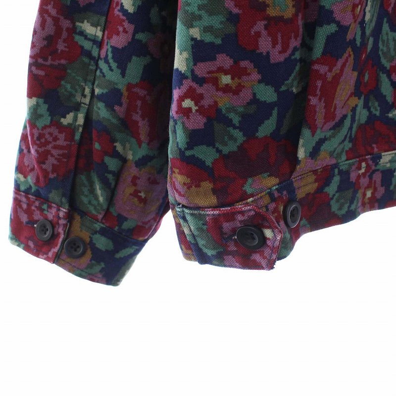 シュプリーム SUPREME 20AW Leather Collar Work Jacket Flower 中綿  