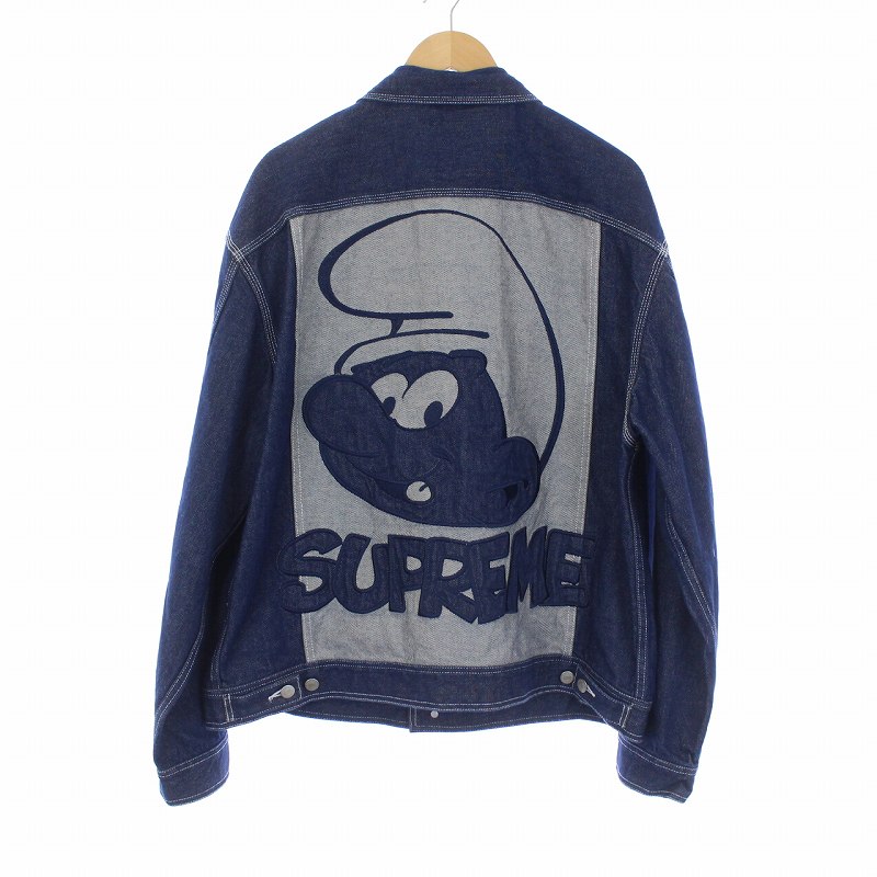 シュプリーム SUPREME 20AW Smurfs Denim Trucker Jacket スマーフ  