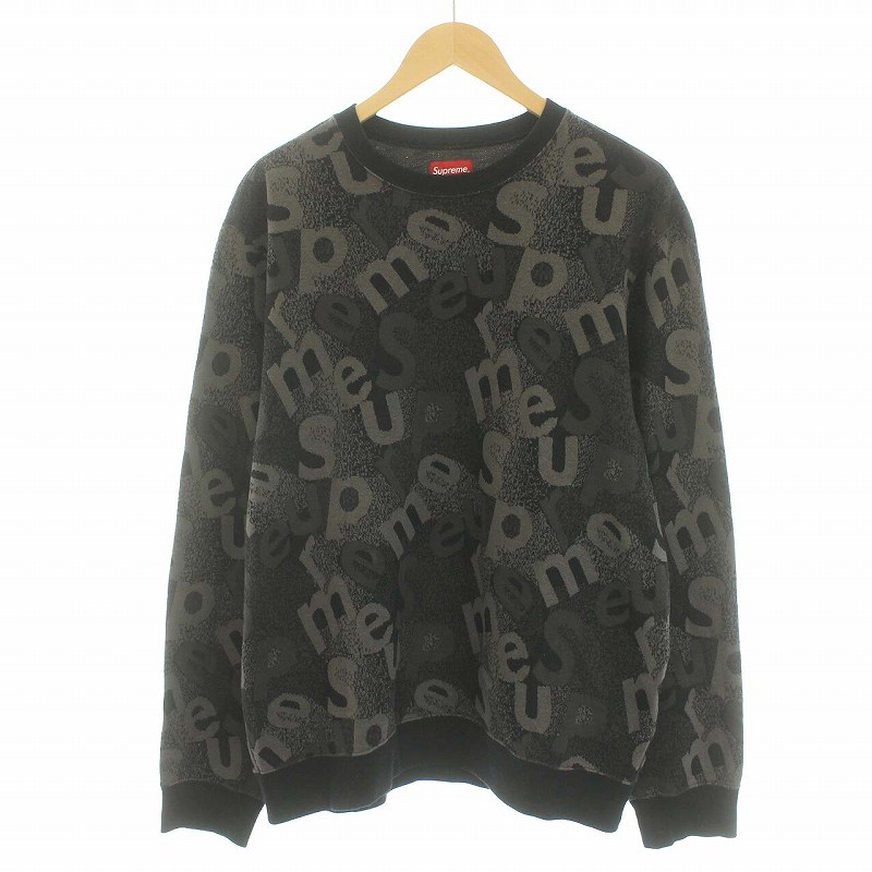 シュプリーム SUPREME 19AW Scatter Text Crewneck ニット セーター  