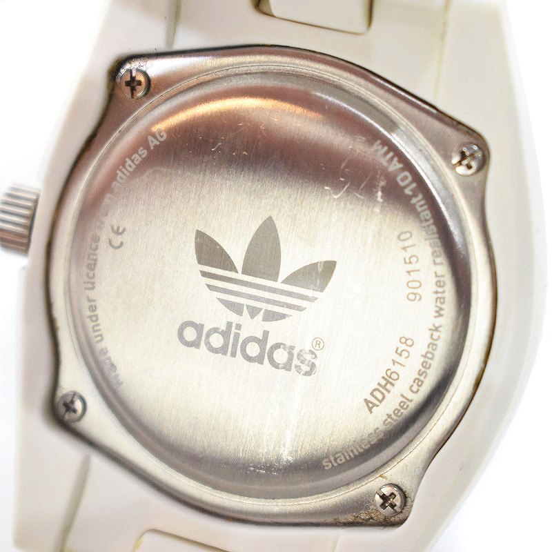アディダス adidas 腕時計 アナログ シリコン クオーツ 白 ホワイト 