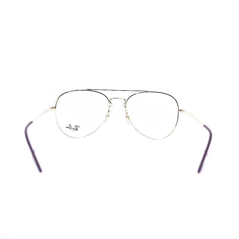 レイバン RAY BAN パイロットメガネ 眼鏡 メタルフレーム 度なし 伊達