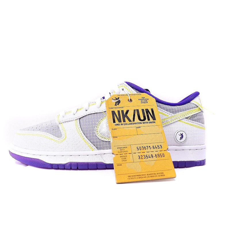 未使用品 ナイキ NIKE UNION × Nike Dunk Low Passport Pack Argon 