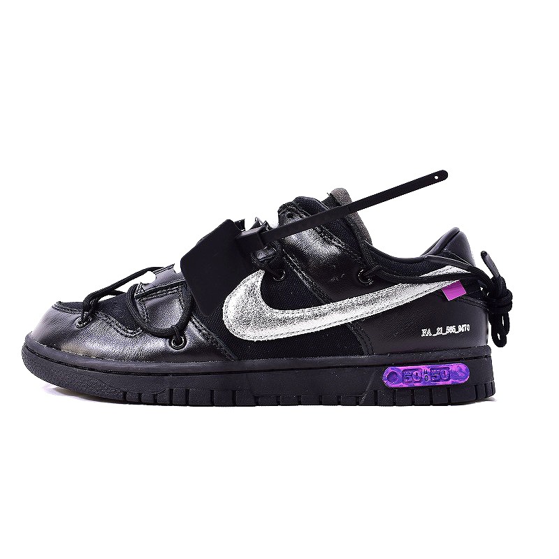 未使用品 ナイキ NIKE OFF-WHITE × NIKE DUNK LOW 1 OF 50 BLACK 50 