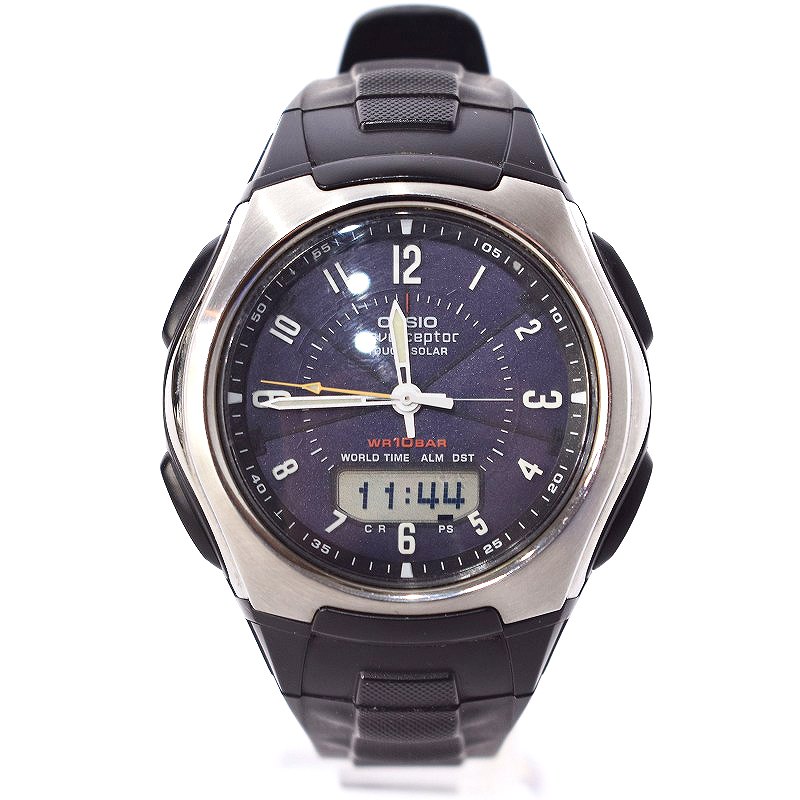 カシオ CASIO wave ceptor ウェーブセプター 両局対応ソーラー電波時計 