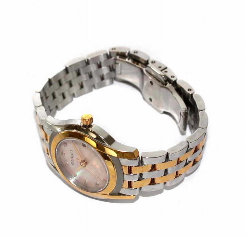 ○ GUCCI 11Pダイヤ 腕時計 グッチ GUCCI Gクラス ダイヤモンド11Pシェル文字盤 腕時計