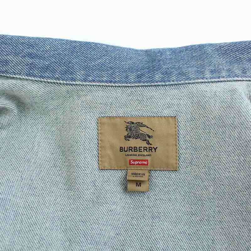 シュプリーム SUPREME BURBERRY LONDON Denim Trucker Jacket Washed