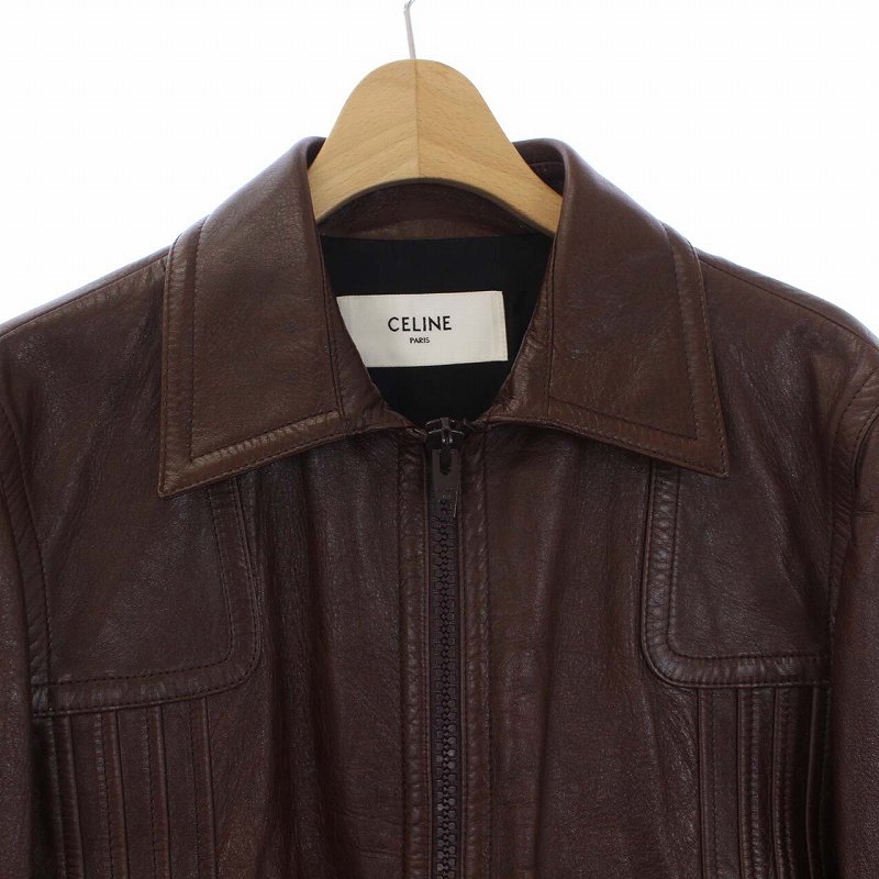 CELINE 21ss シングルレザージャケット